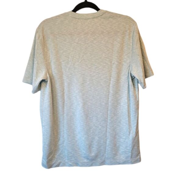 Johnston and Murphy Light Mint Green Slubbed Modal V-Neck T-Shirt - Picture 2 of 5